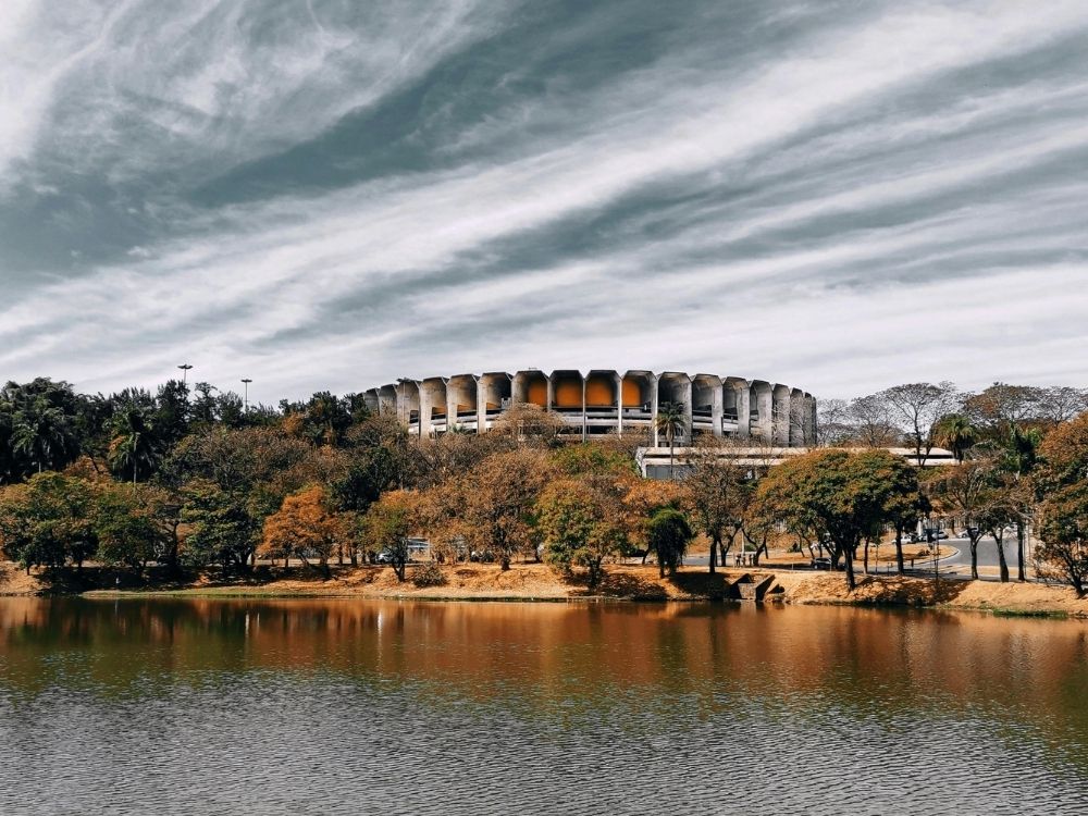 imagem tirada do estádio do mineirão na regiao da pampulha em belo horizonte,mg